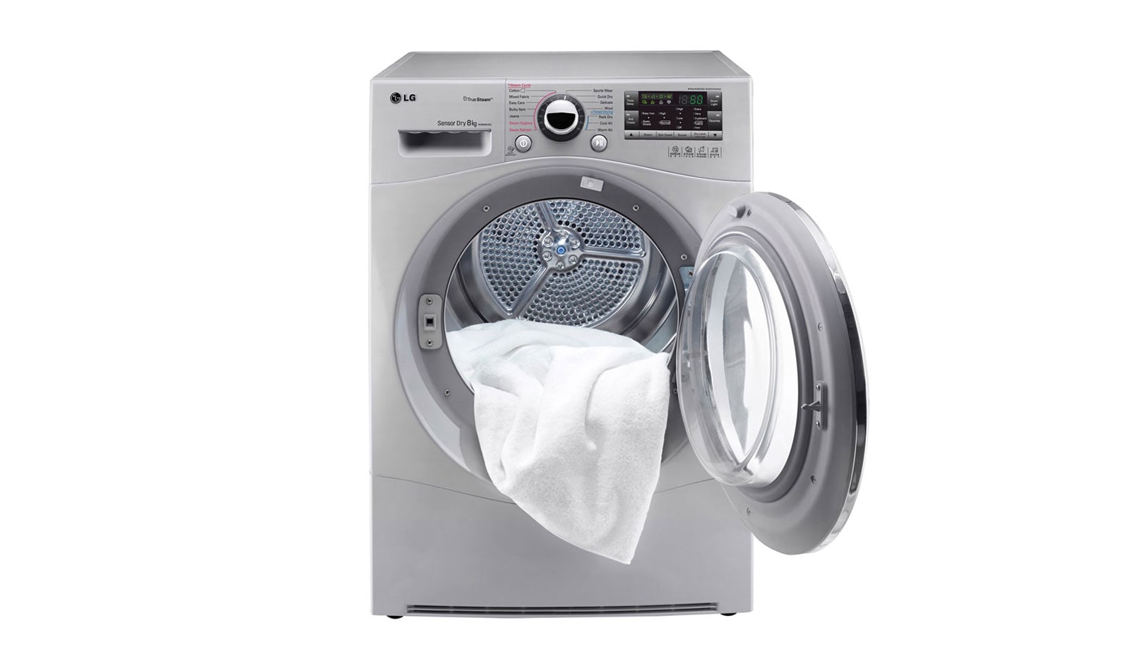 LG 8KG TUMBLE DRYER WITH TRUESTEAM™ TECHNOLOGY, RC8066CS2Z