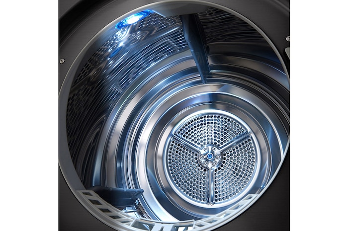 LG 10kg Dual Inverter Heat Pump™ Tumble Dryer, Black Steel, FDV1110B