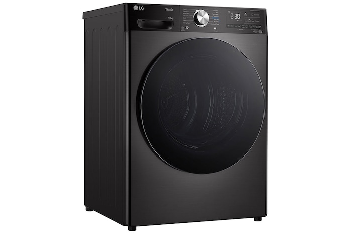 LG 10kg Dual Inverter Heat Pump™ Tumble Dryer, Black Steel, FDV1110B