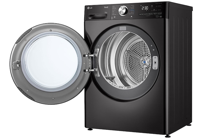 LG 10kg Dual Inverter Heat Pump™ Tumble Dryer, Black Steel, FDV1110B