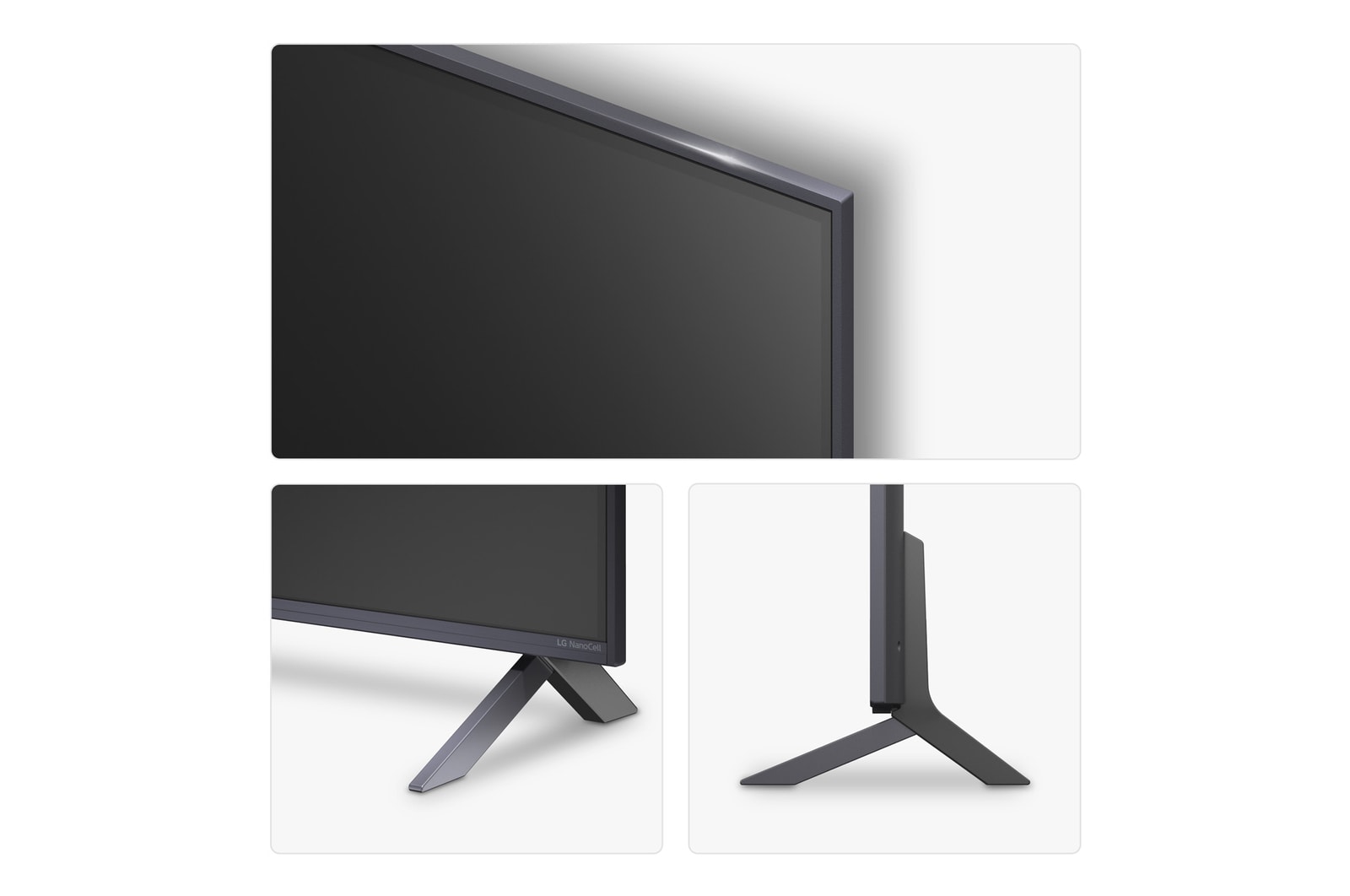 Rear view of LG NanoCell NANO90 TV.