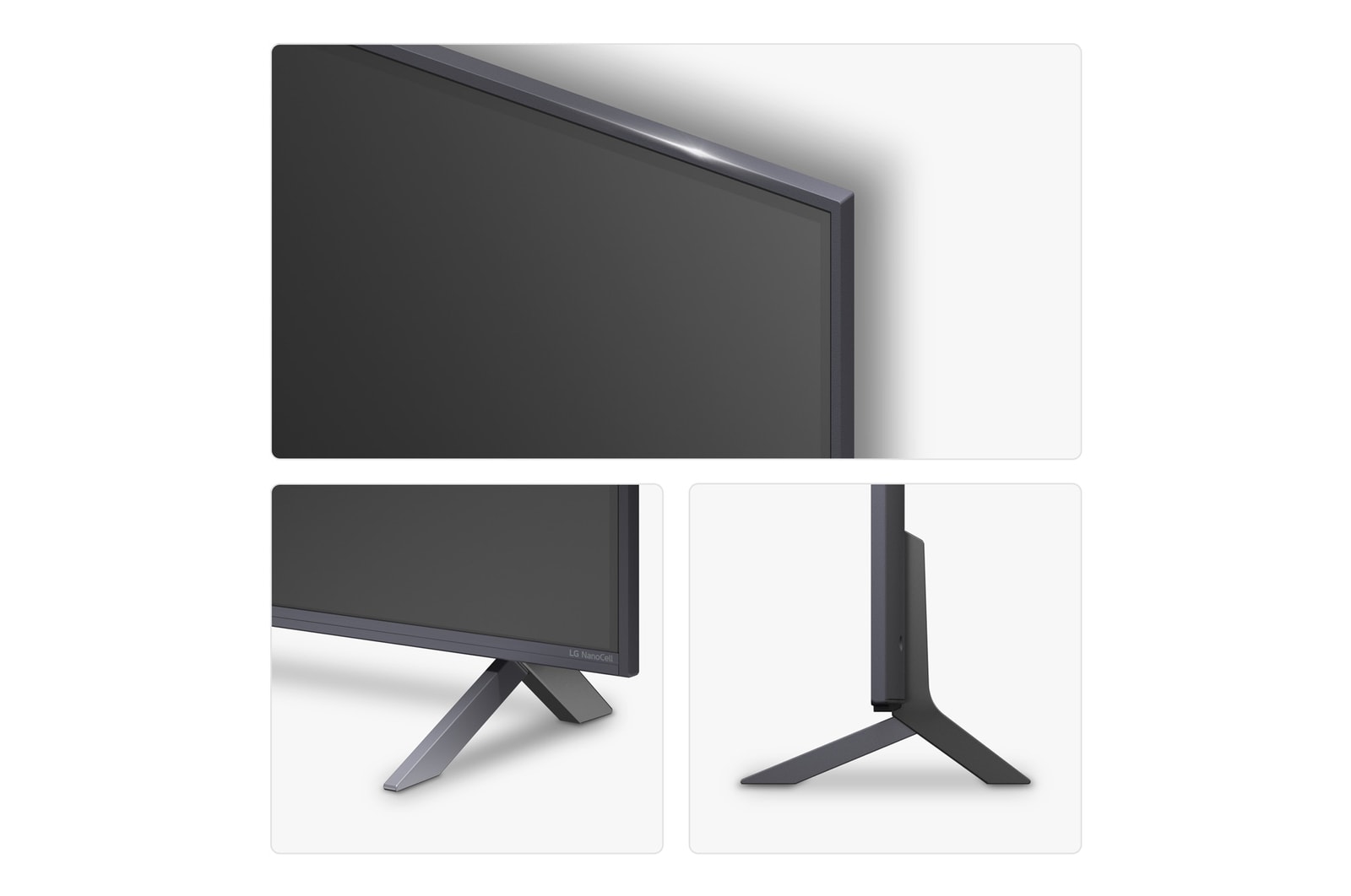 Rear view of LG NanoCell NANO90 TV.