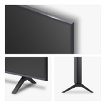 Rear view of LG NanoCell NANO80 TV.