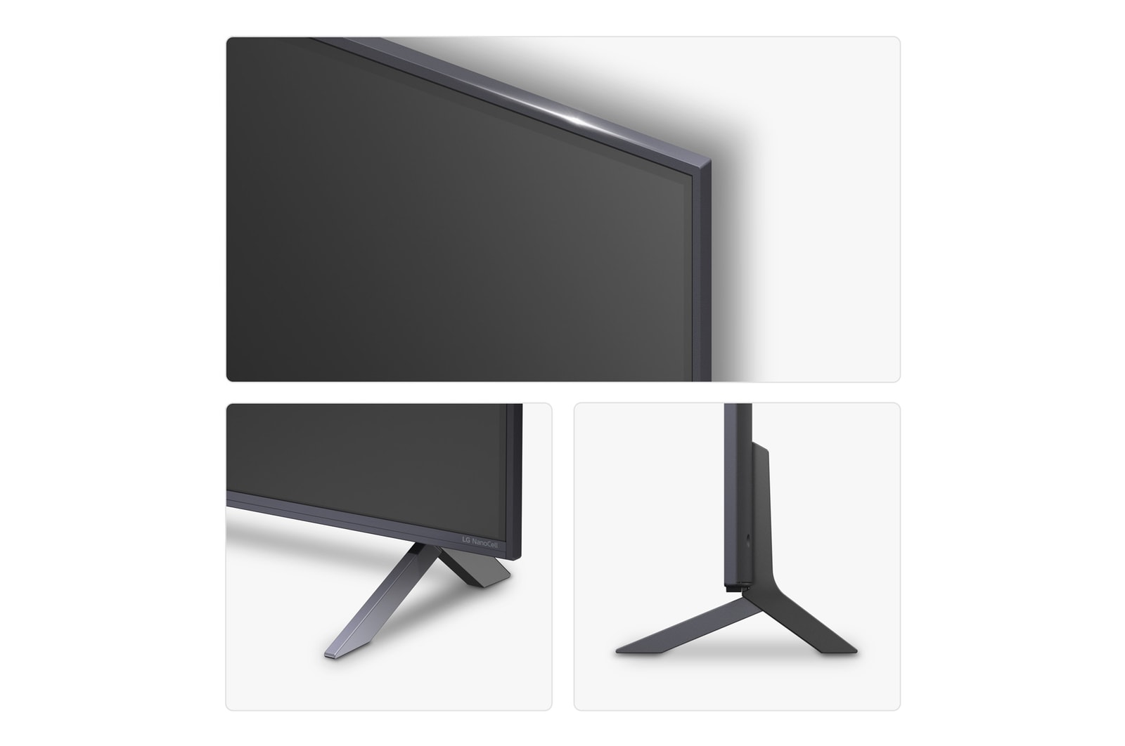 Rear view of LG NanoCell NANO90 TV.