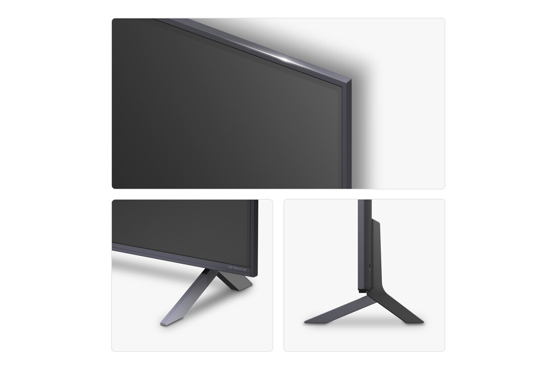 Rear view of LG NanoCell NANO90 TV.