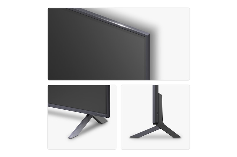 Rear view of LG NanoCell NANO90 TV.