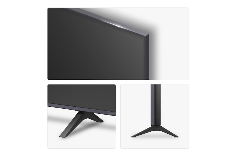 Rear view of LG NanoCell NANO80 TV.