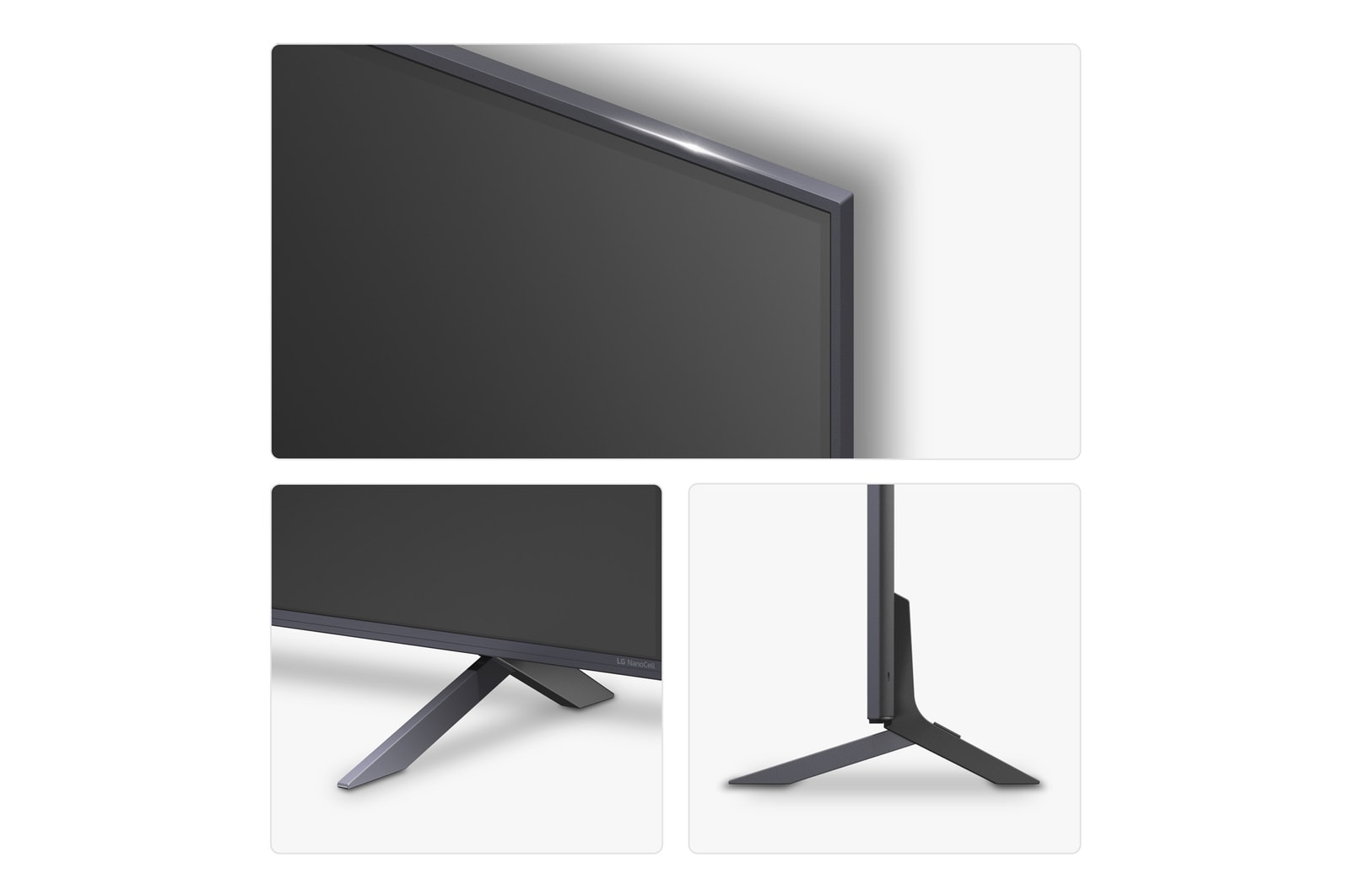 Rear view of LG NanoCell NANO80 TV.