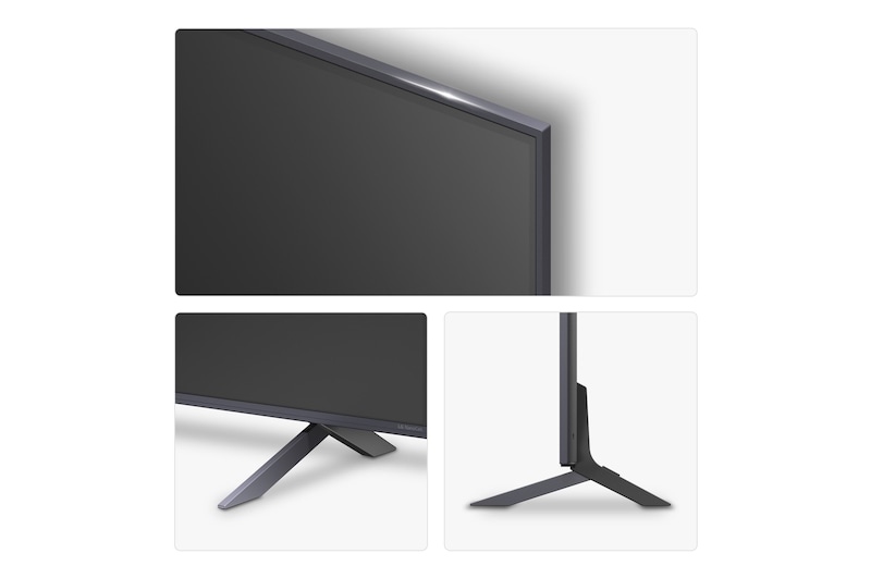 Rear view of LG NanoCell NANO80 TV.
