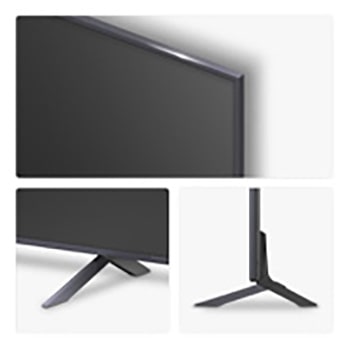 Rear view of LG NanoCell NANO80 TV.