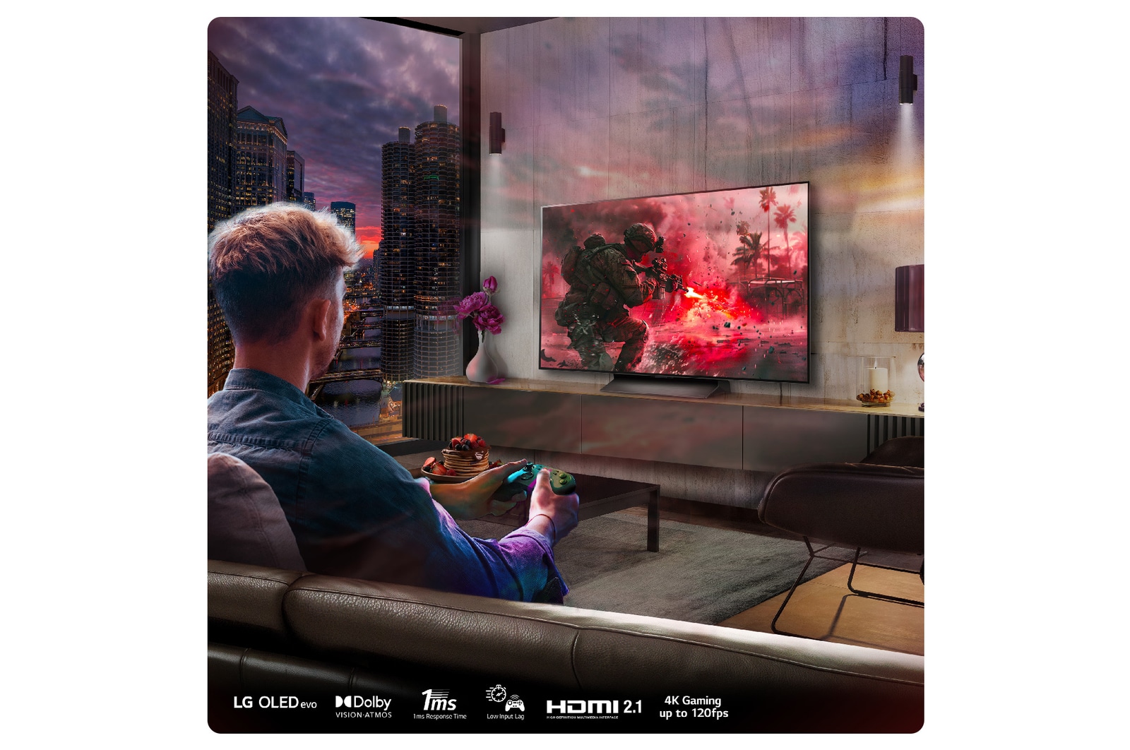 LG 48 inch LG OLED evo AI C4 4K Smart TV 2024, OLED48C46LA
