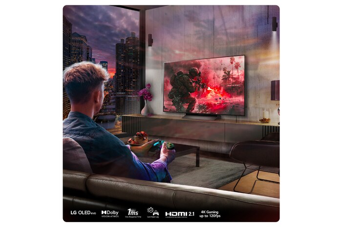 LG 48 Inch LG OLED evo AI C4 4K Smart TV 2024, OLED48C44LA