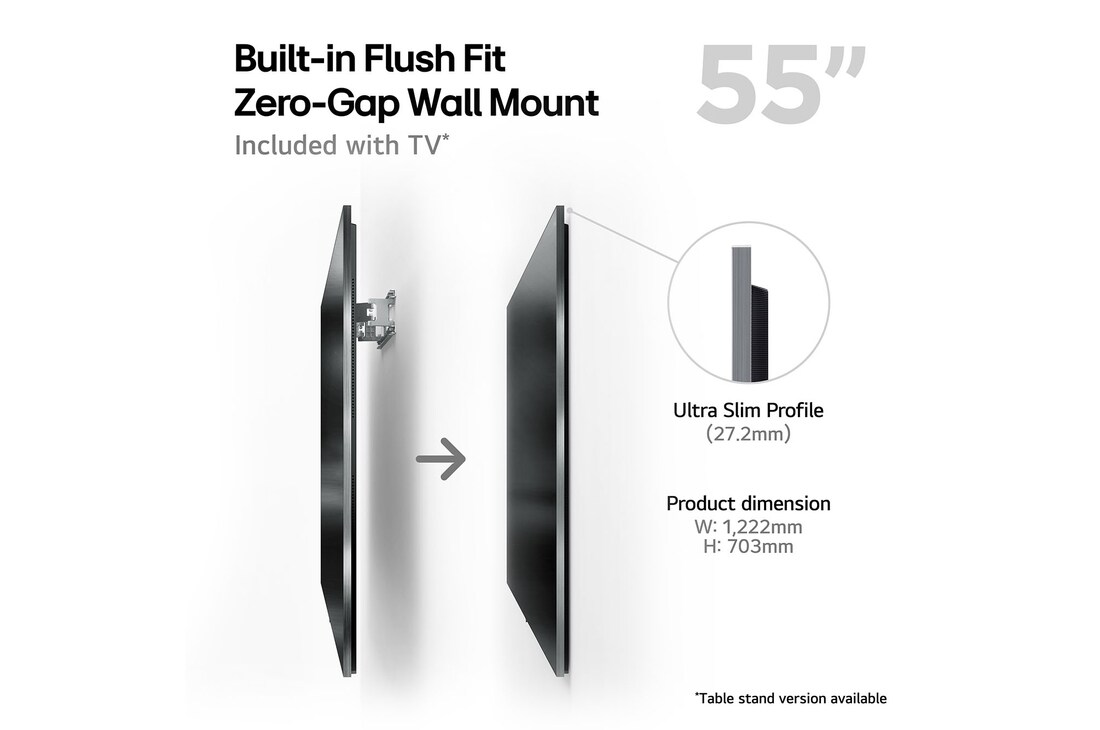 built-in flush fit