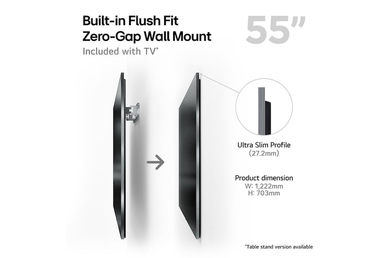 built-in flush fit