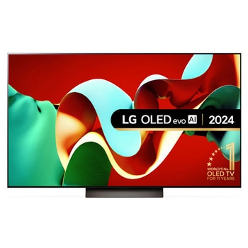Front view of LG OLED evo OLED65C43LA TV
