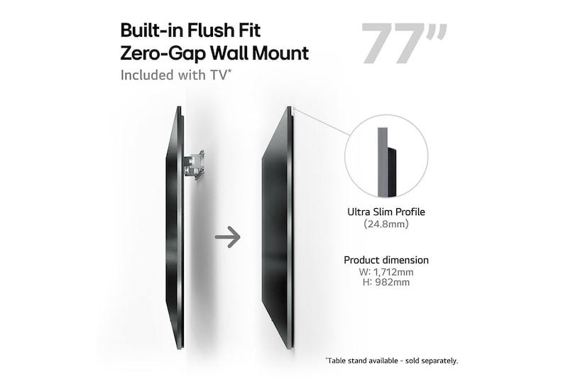 built-in flush fit