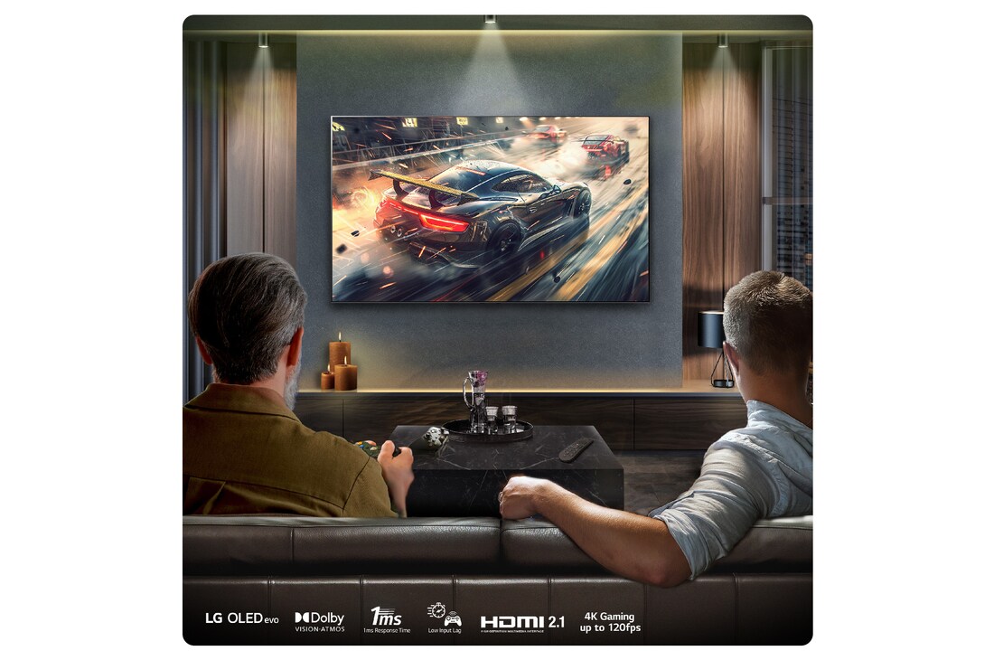 LG 77 inch LG OLED evo AI G4 4K Smart TV 2024 - Wall mount version, OLED77G45LW