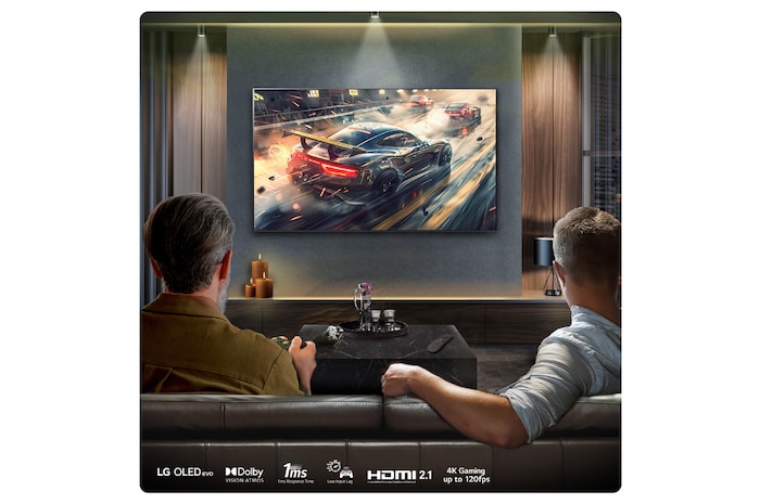 LG 77 inch LG OLED evo AI G4 4K Smart TV 2024 - Wall mount version, OLED77G45LW