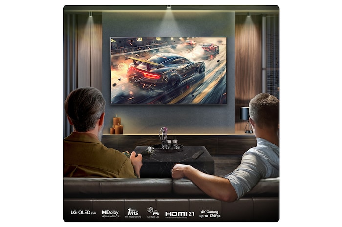 LG 83 inch LG OLED evo AI G4 4K Smart TV 2024 - Wall mount version, OLED83G45LW