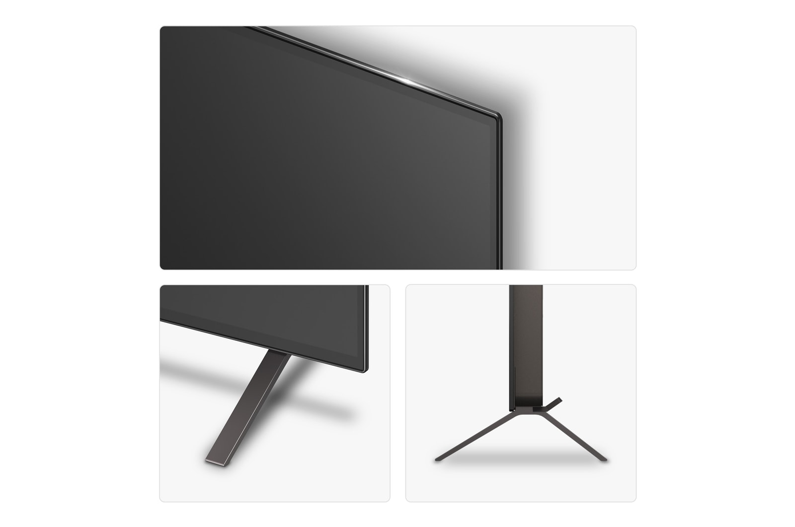 Side view of LG OLED AI B5 4K Smart TV.