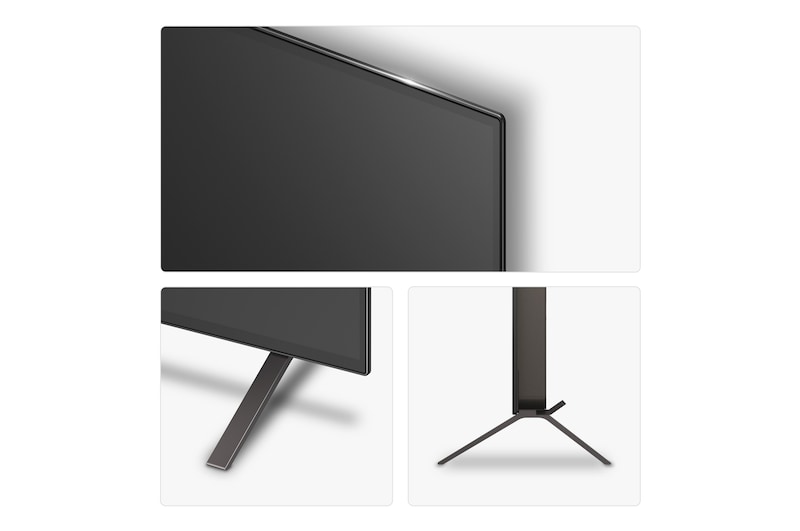 Side view of LG OLED AI B5 4K Smart TV.