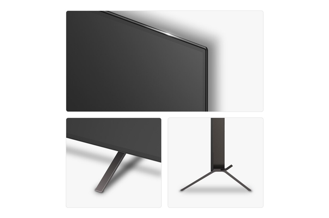 Side view of LG OLED AI B5 4K Smart TV.