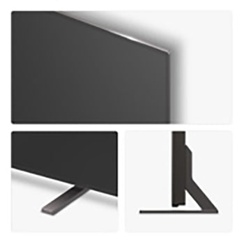 Side view of LG OLED AI B5 4K Smart TV.