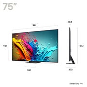 LG 75 inch LG QNED86 AI 4K Smart TV 2024, 75QNED86T6A