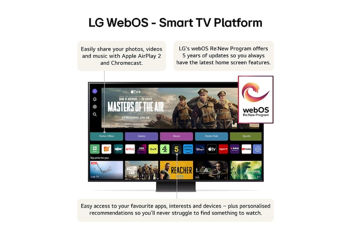 LG 75 inch LG QNED86 4K & US70TR Soundbar, 75QNED86T6A.US70TR