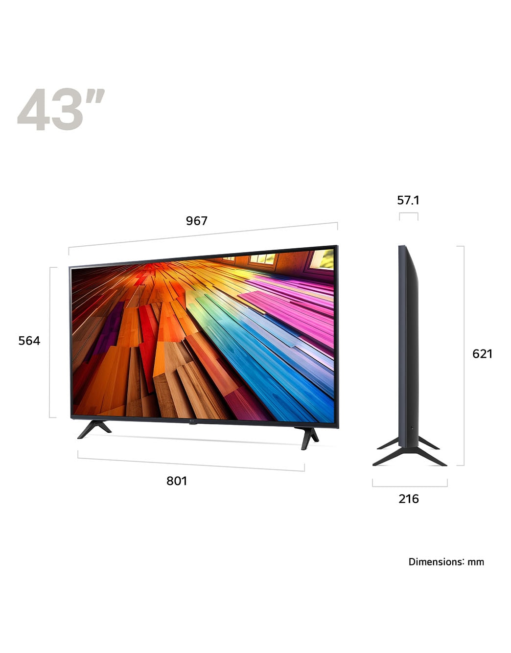 43 inch LG UT80 4K Smart TV 43UT80006LA | LG UK