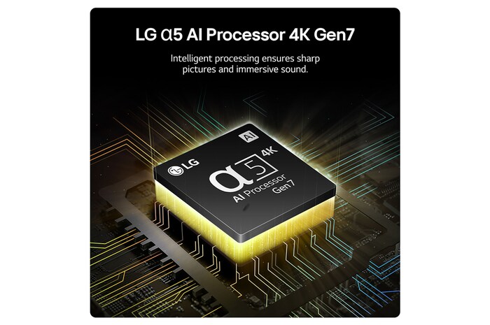 LG alpha 5 AI Processor 4K Gen7