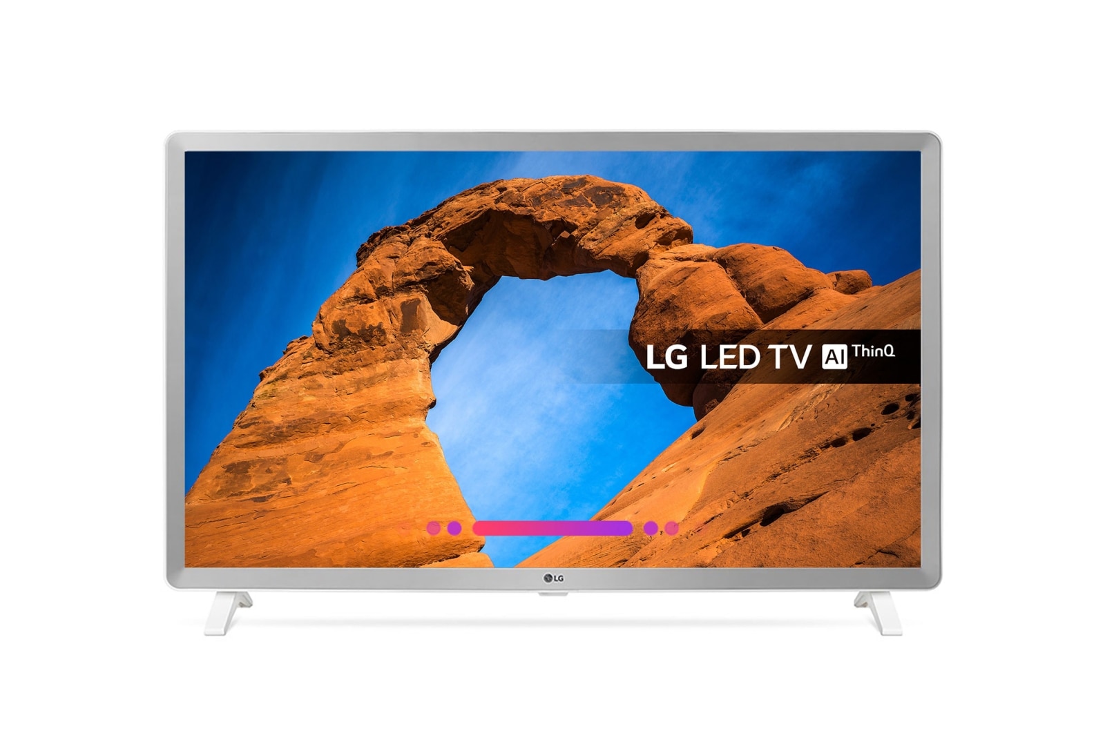 Front view of 32&#34; LG Smart TV with webOS 32LK6200PLA