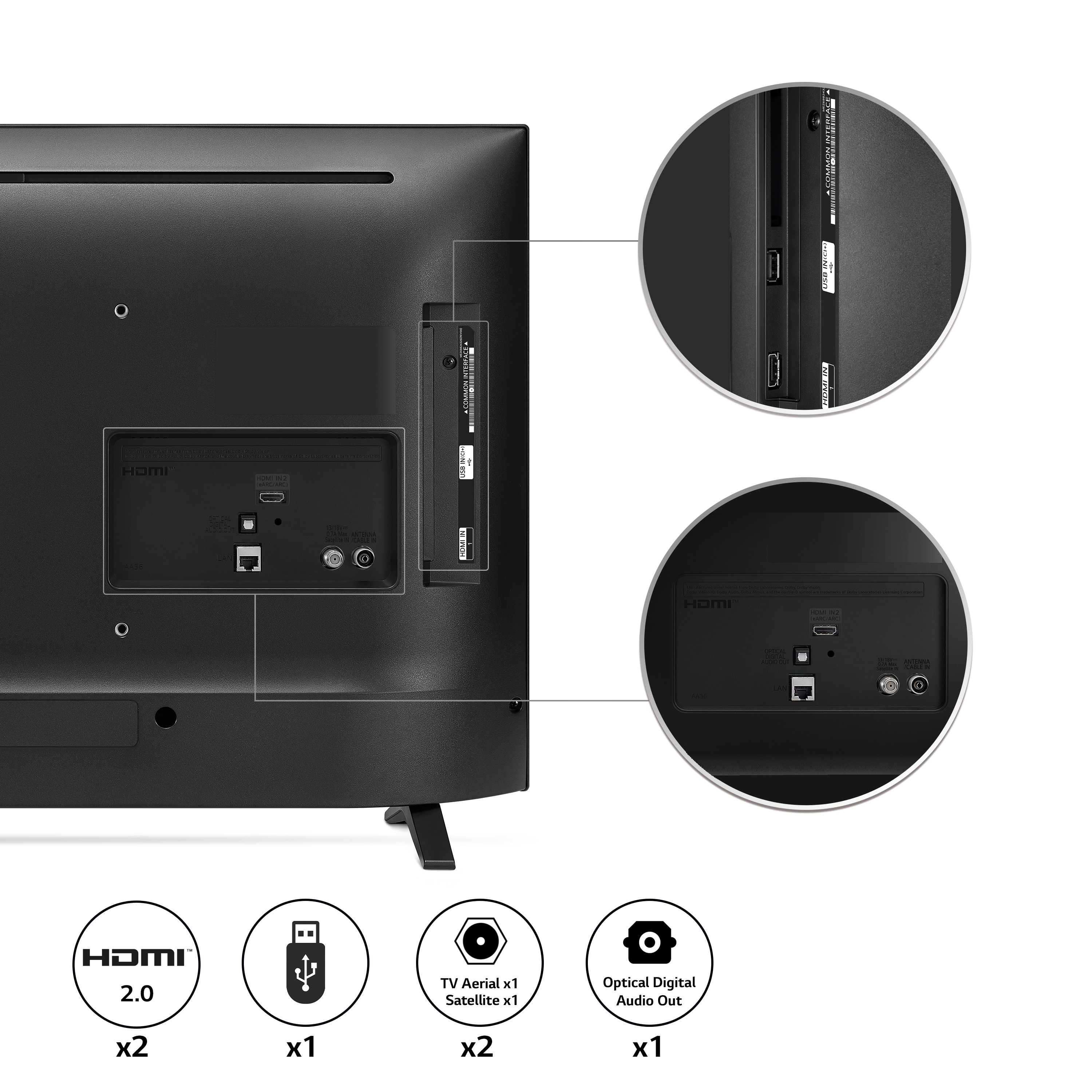 LG LED LQ6300 32" FHD Smart TV 2022, 32LQ63006LA