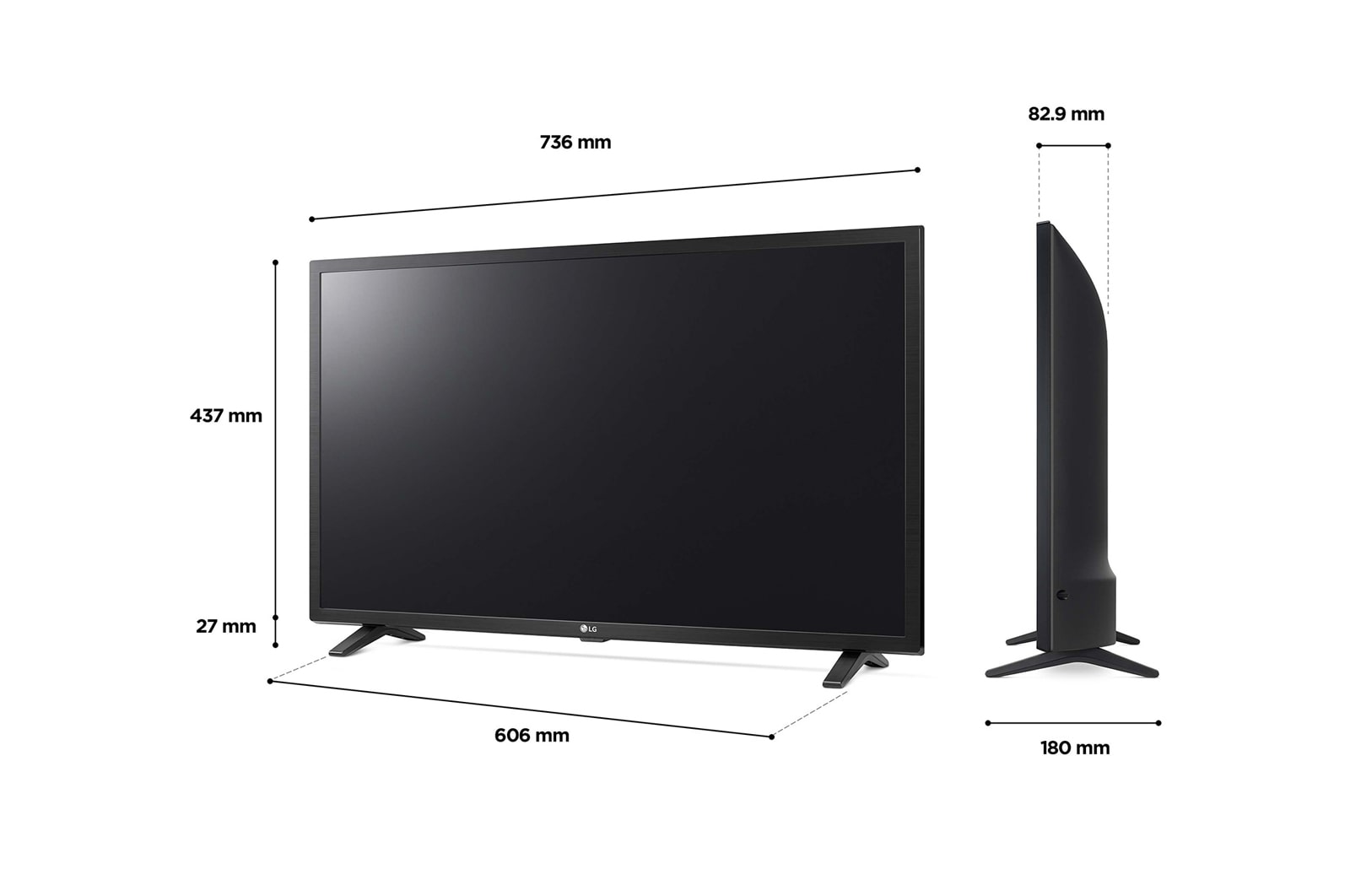 LG LED LQ630B 32 inch HD Smart TV 2022, 32LQ630B6LA