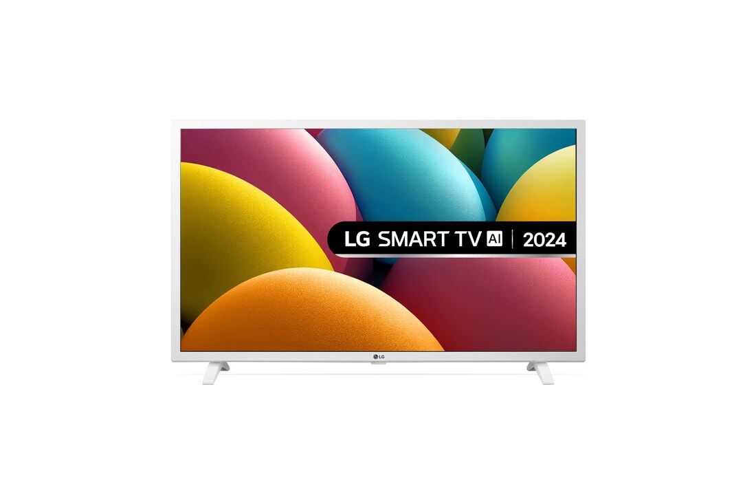 A front view of the LG Full HD TV with infill image and product logo on