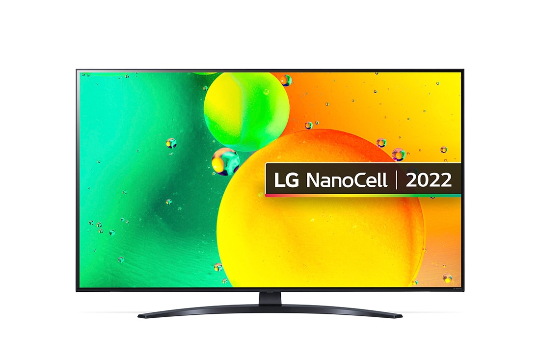 Televisor Smart TV LG 43NANO766QA 43'' 4K UHD Nanocell WiFi WebOS 22 G  negro