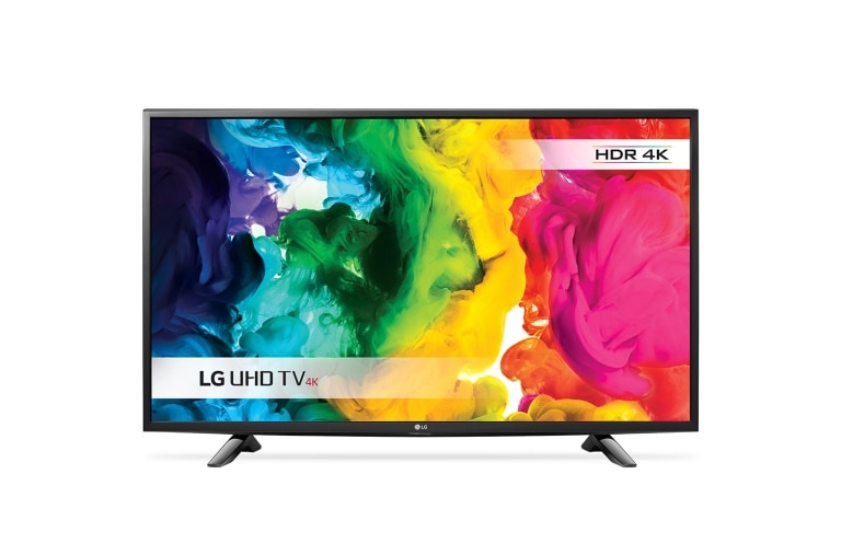 Front view of 43&#34; LG ULTRA HD 4K TV 43UH603V
