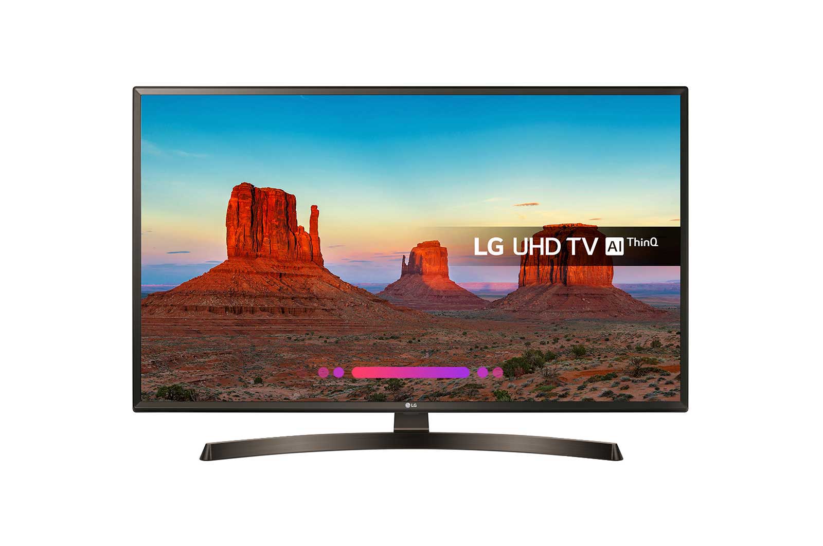 Front view of 43&#34; LG ULTRA HD 4K TV 43UK6400PLF