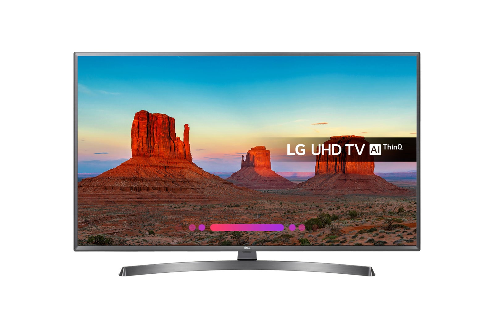 Front view of 43&#34; LG ULTRA HD 4K TV 43UK6750PLD