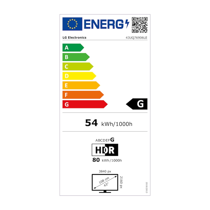 LG LED UQ76 43 inch 4K Smart TV 2022, 43UQ76906LE