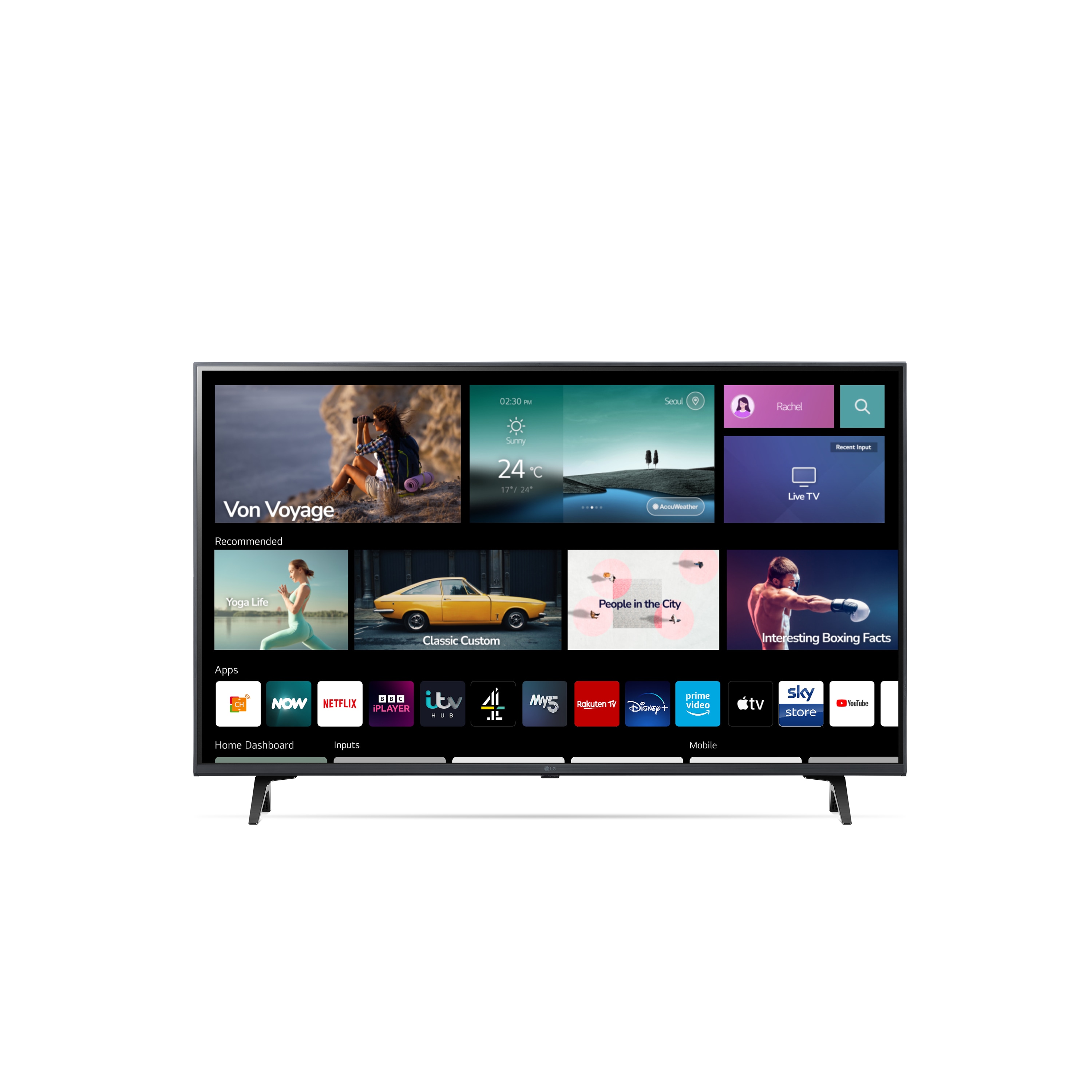 LG LED UQ80 43 inch 4K Smart TV 2022, 43UQ80006LB