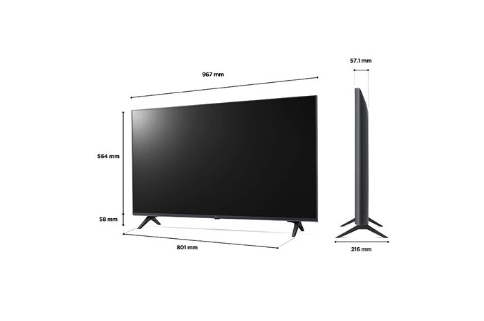 LG LED UQ80 43 inch 4K Smart TV 2022, 43UQ80006LB