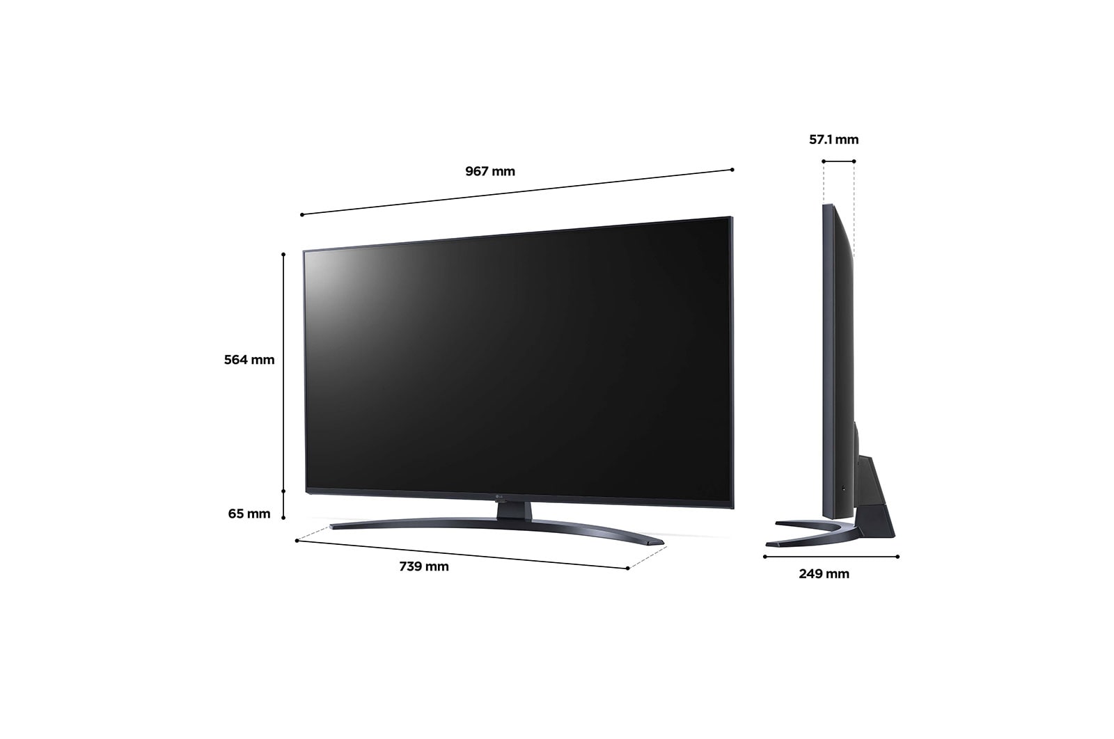 LG UQ91 43 inch 4K Smart UHD TV 2022, 43UQ91006LA
