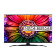 A front view of the LG UHD TV