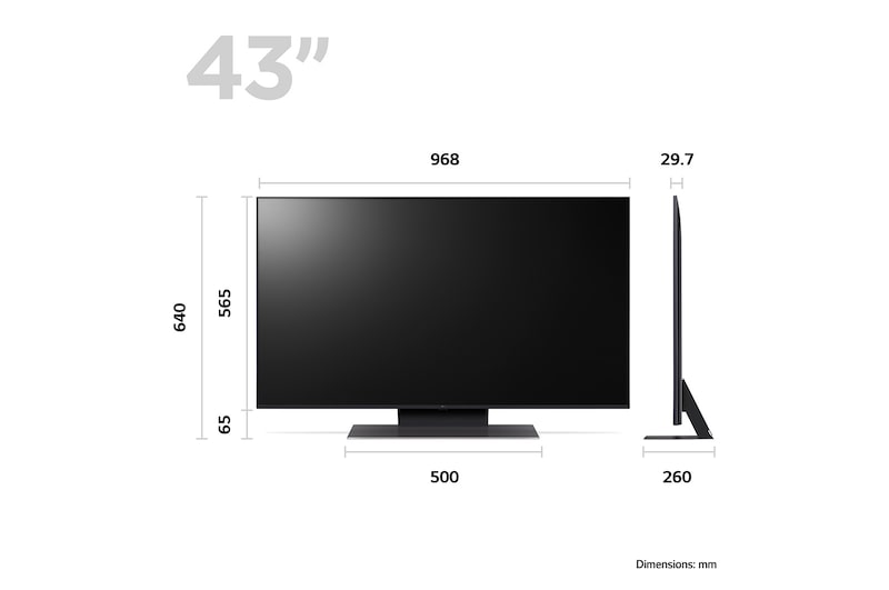 LG UR91 43 inch 4K Smart UHD TV 2023, 43UR91006LA