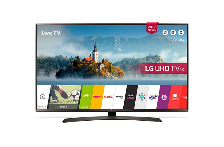 Front view of 49&#34; LG ULTRA HD 4K TV 49UJ634V
