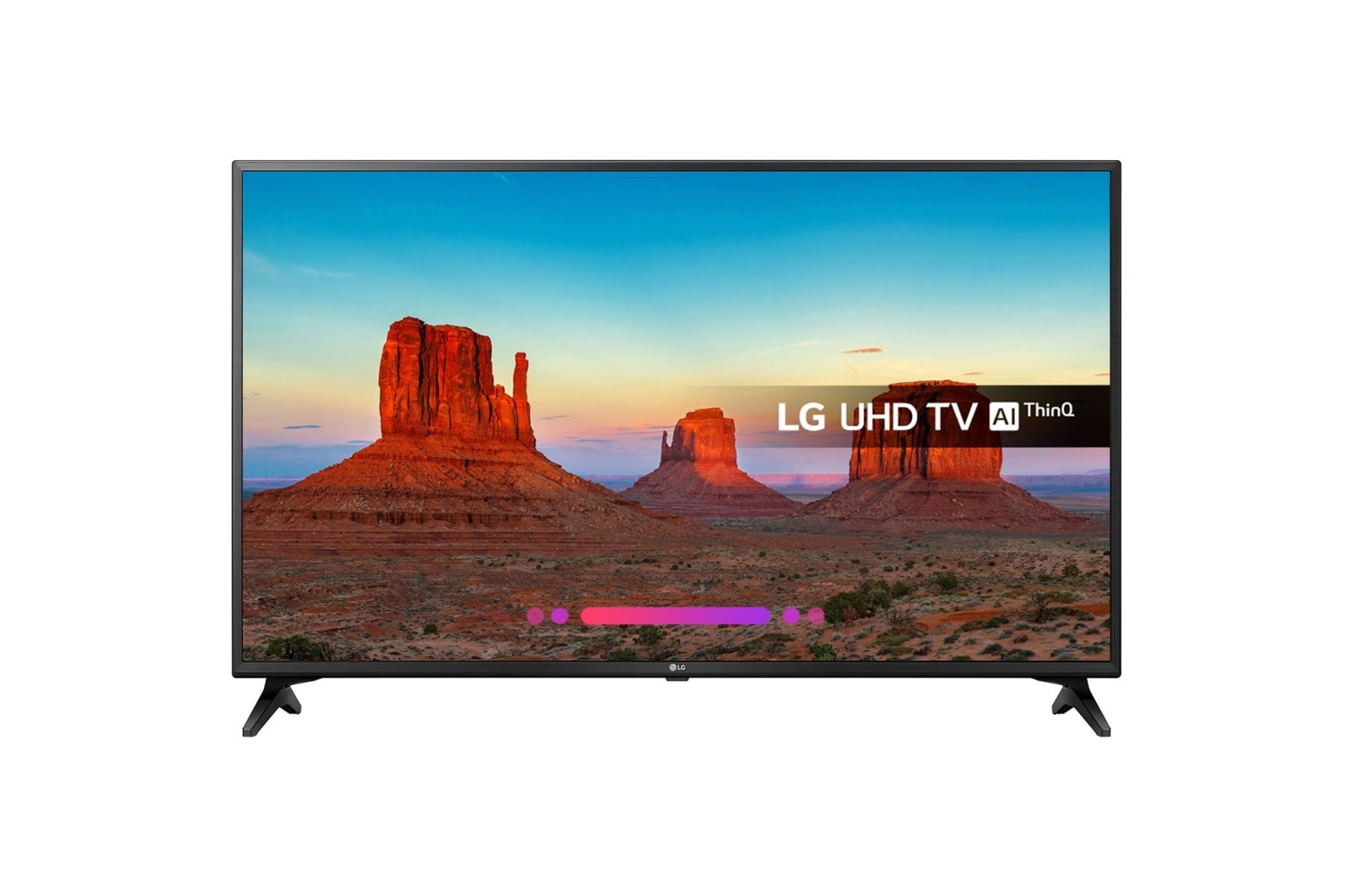 Front view of 49&#34; LG ULTRA HD 4K TV 49UK6200PLA