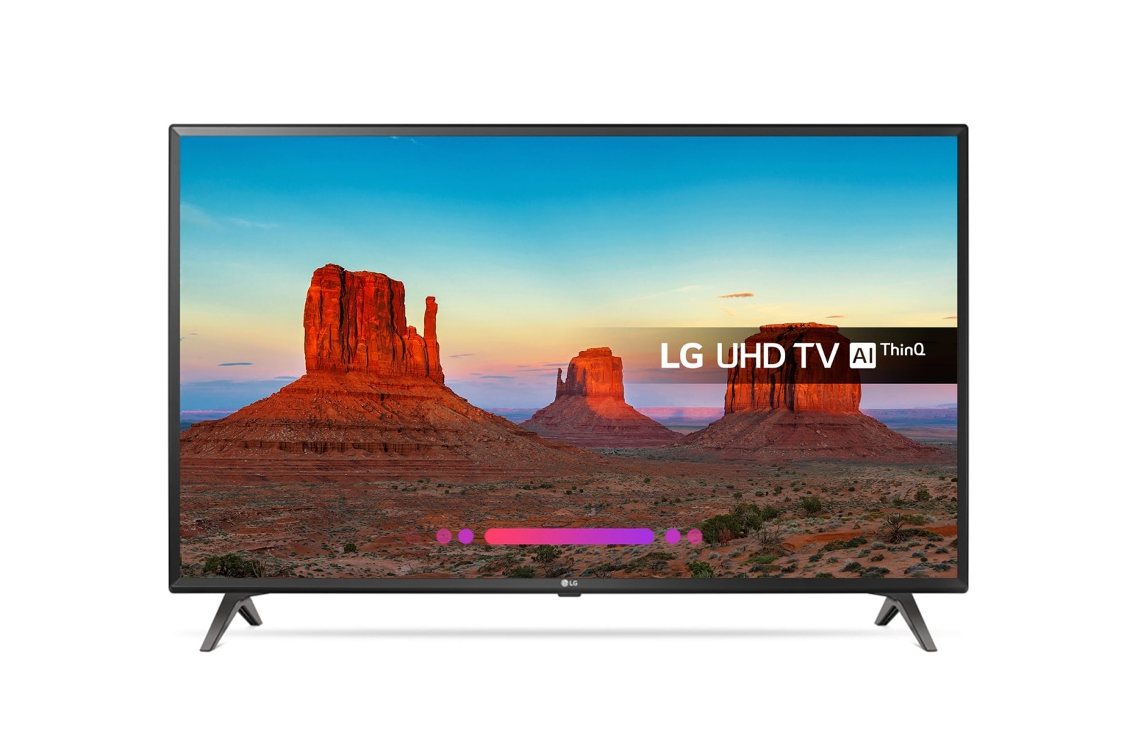 Front view of 49&#34; LG ULTRA HD 4K TV 49UK6300PLB