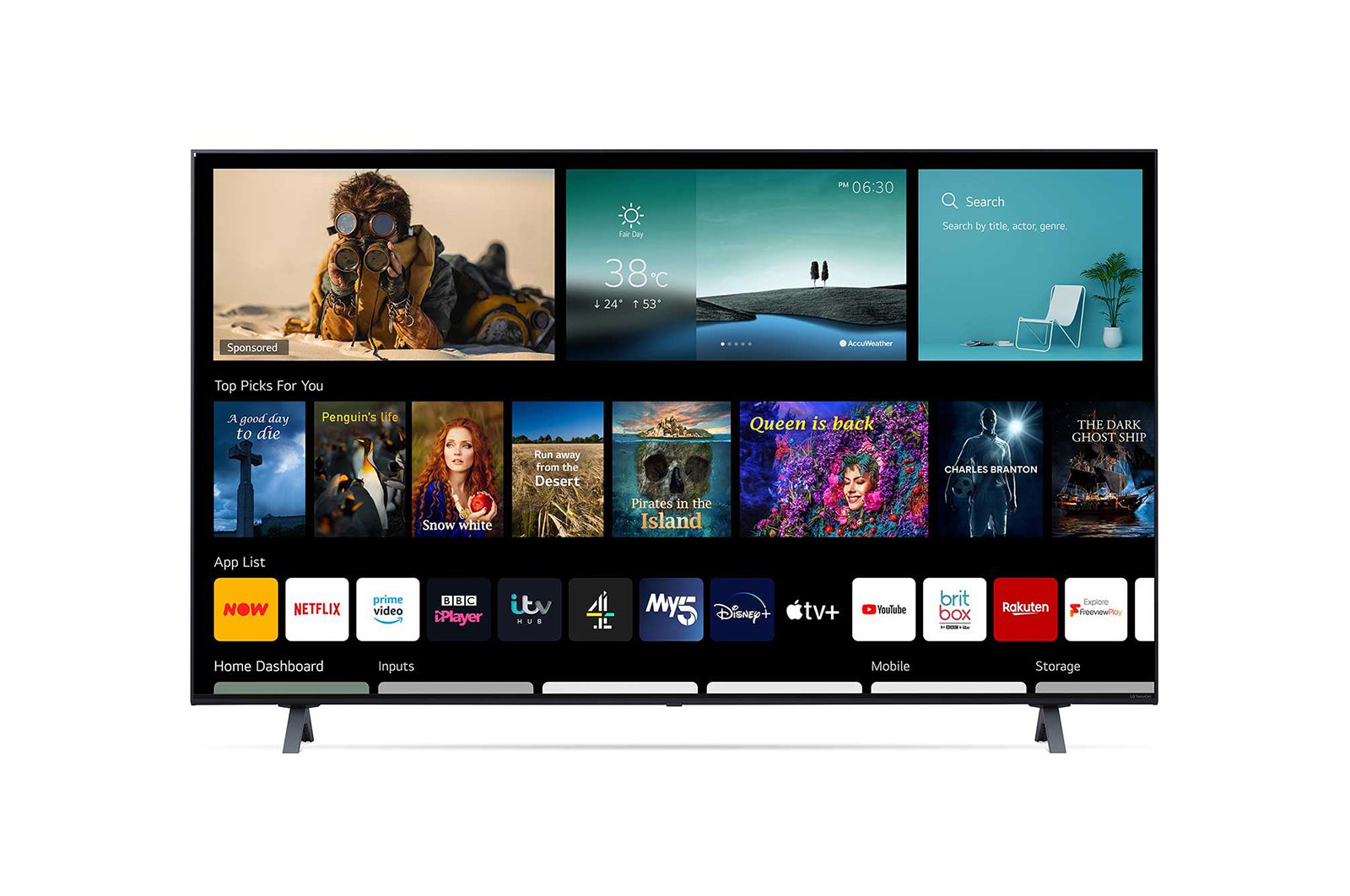 LG NanoCell NANO75 50" 4K Smart TV, 50NANO756PR