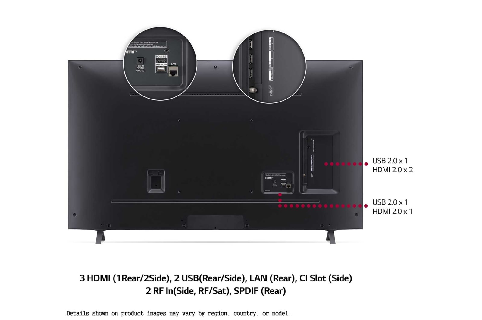 LG NanoCell NANO75 50" 4K Smart TV, 50NANO756PR